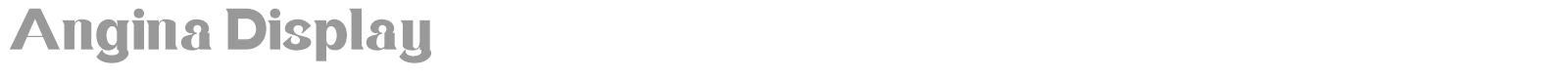 Angina Display font preview